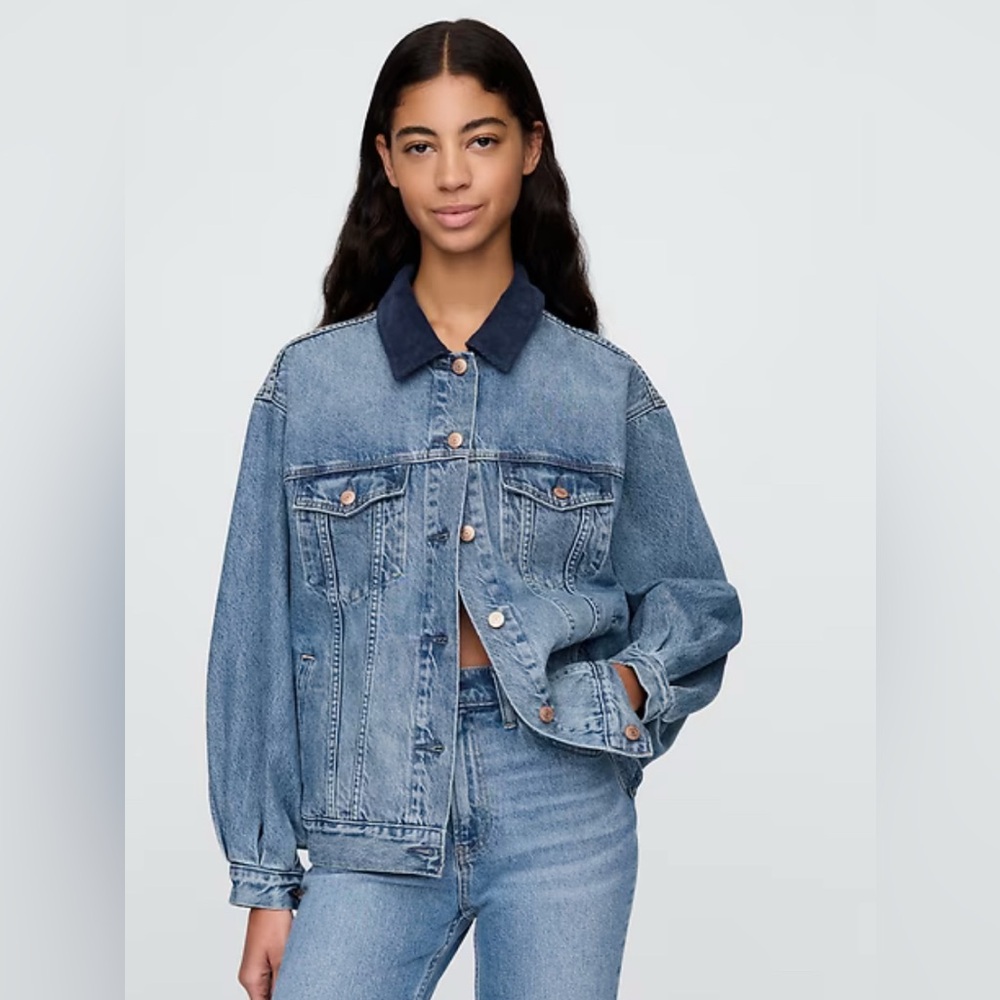 Classic Blue Jean Jacket Cropped Design